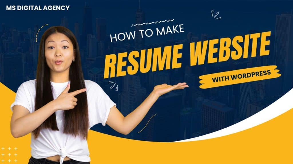 How to make a resume website with WordPress